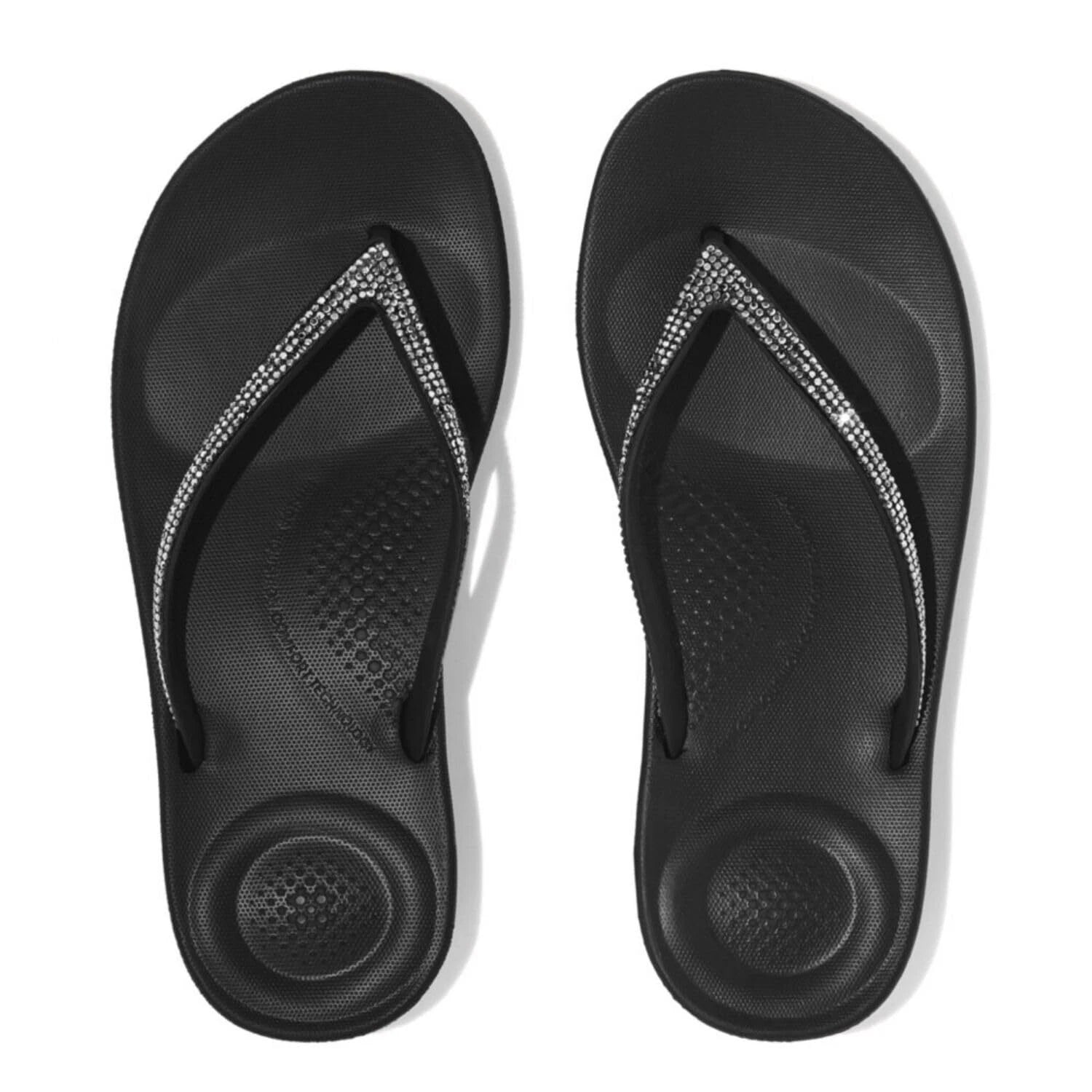 FitFlop Women's iQushion Sparkle Ergonomic Flip Flops