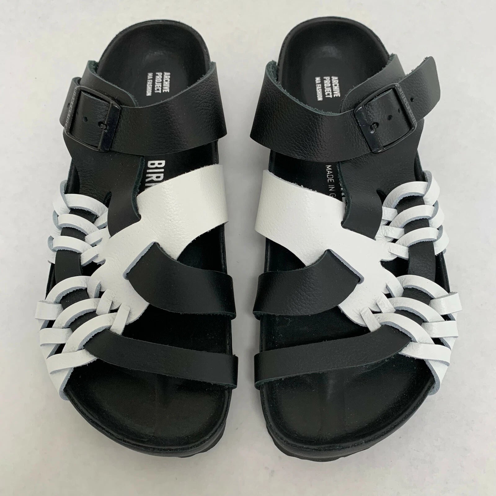 New w/o Box Birks Tallahassee Archive Re-Issue Style Black/White Nar Select Size