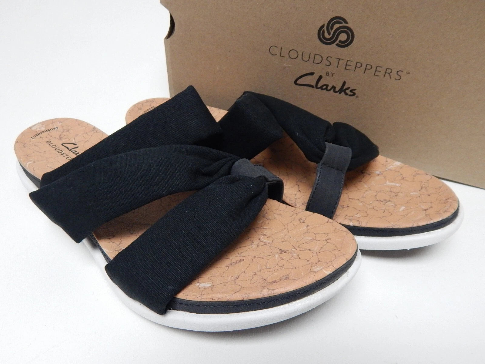 Clarks Eliza Skip Size US 9.5 M EU 41 Women's Slide Sandals Slip-On Style Black