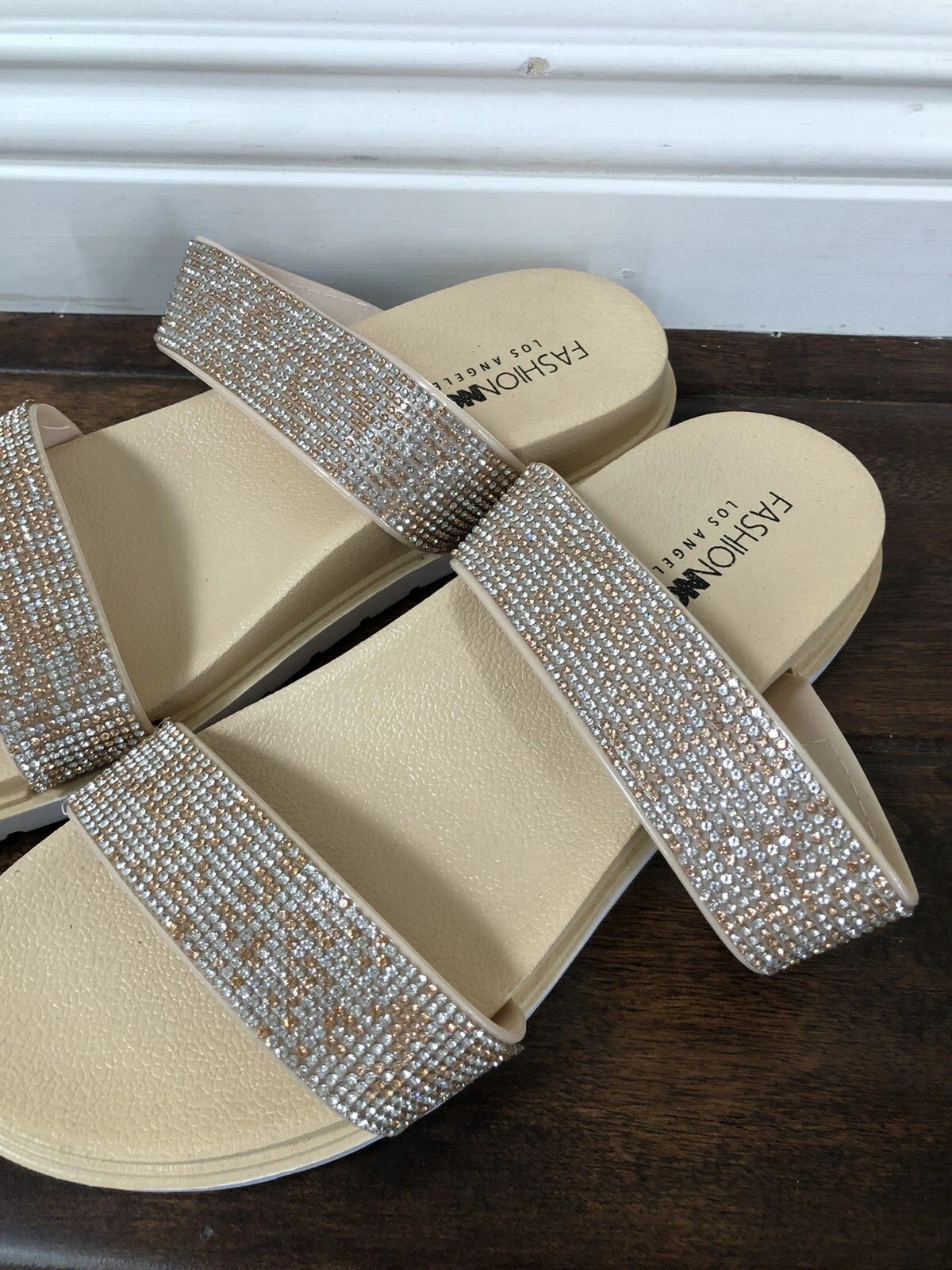 Fashionnova Womens Slide Mules Sandals US SIZE 8