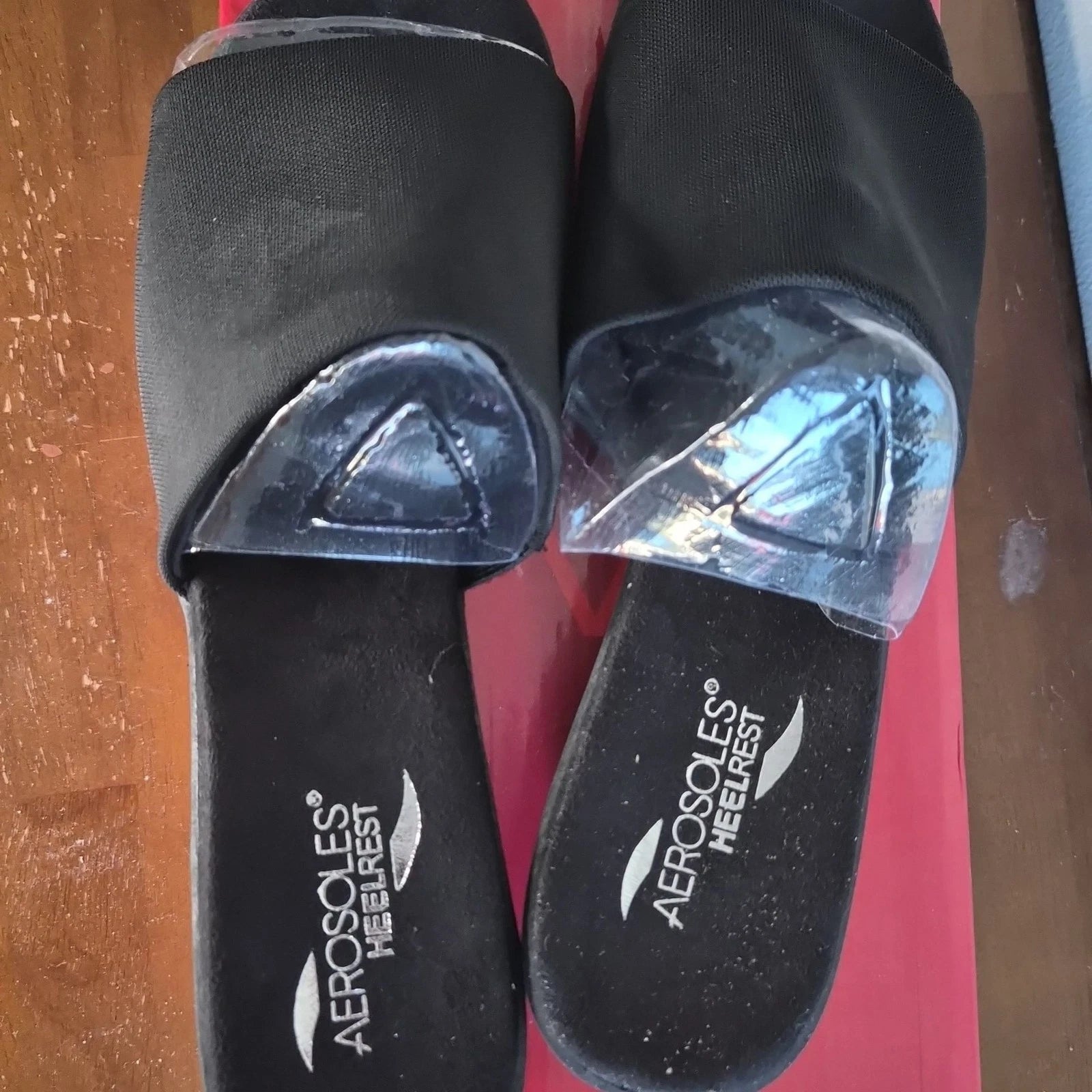 Black Y2K Style Platform Slide Sandals 12w