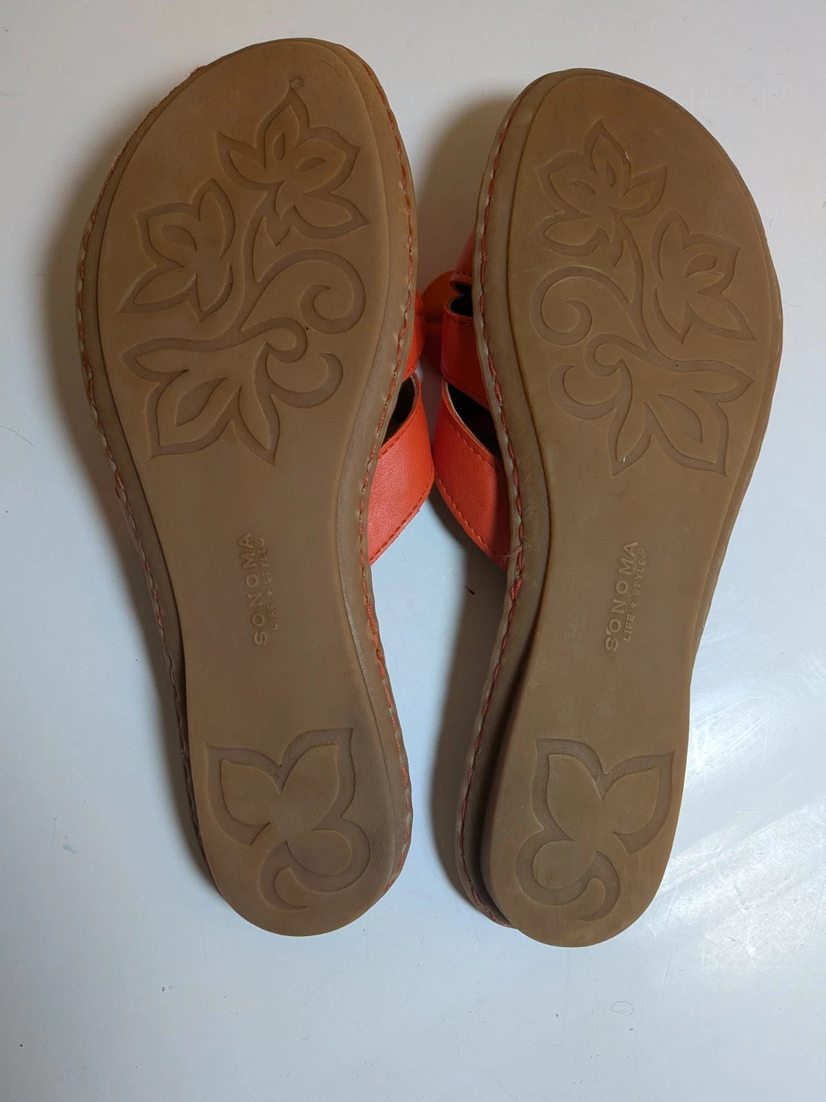 Sonoma Life + Style Women's Sandals, Size 8.5 Med. Floral Design