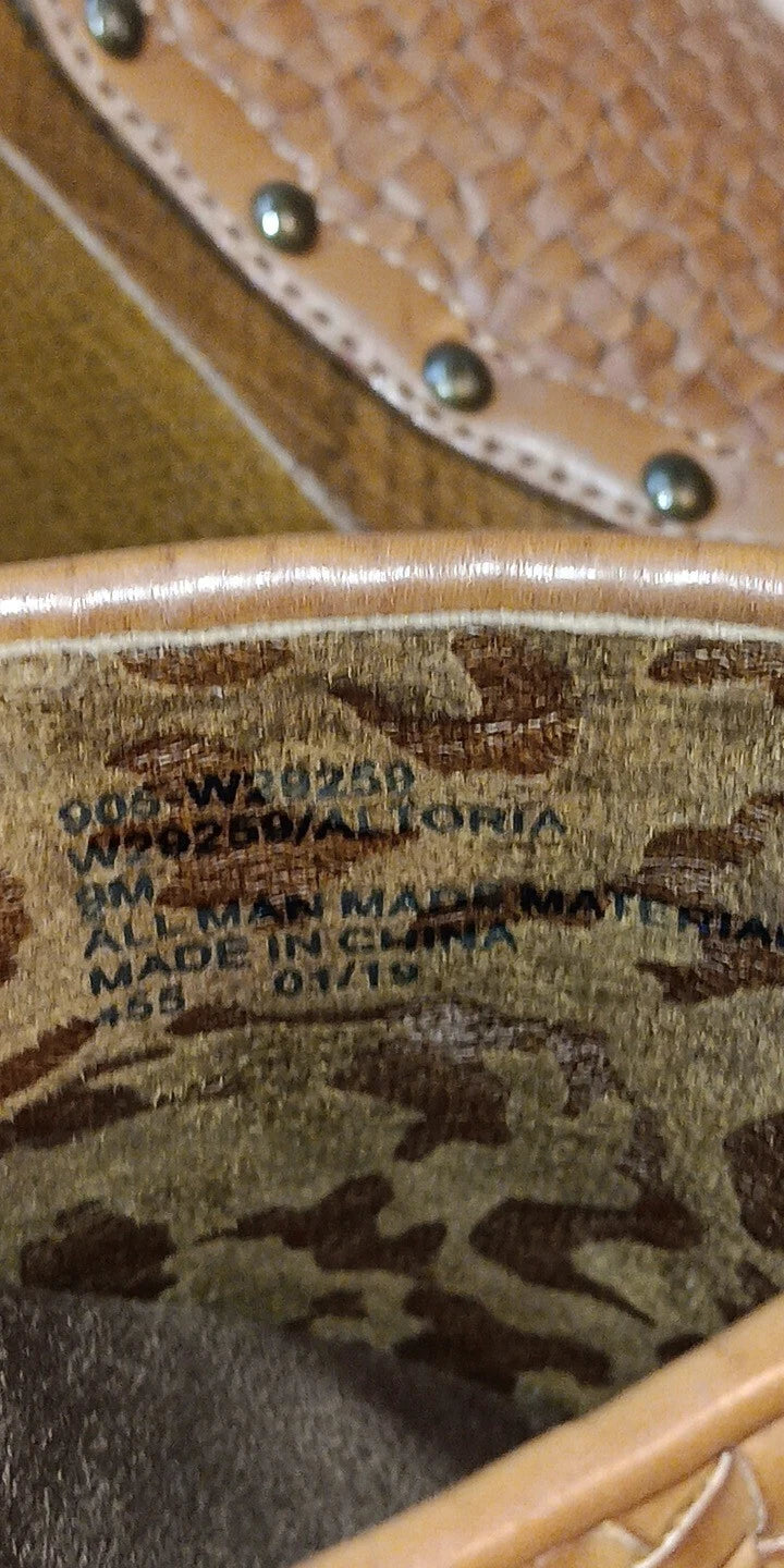 White Mountain Foot beds Altoria Womens 9 Brown Y2K Style Slide Platform Sandals