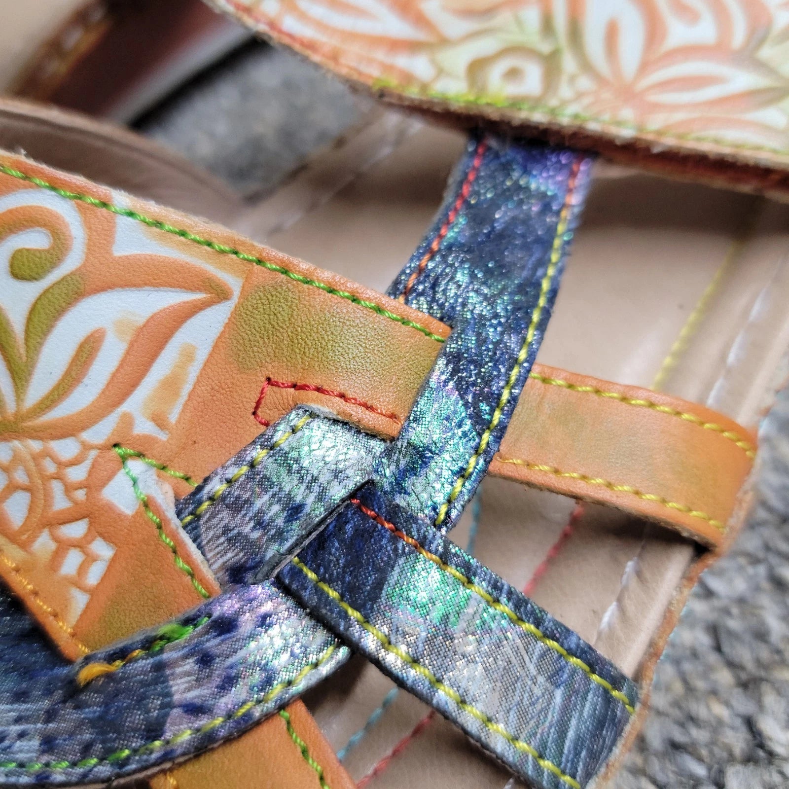 L'Artiste By Spring Step Women's Caiman Slide Sandal  EU 41 US 9.5-10