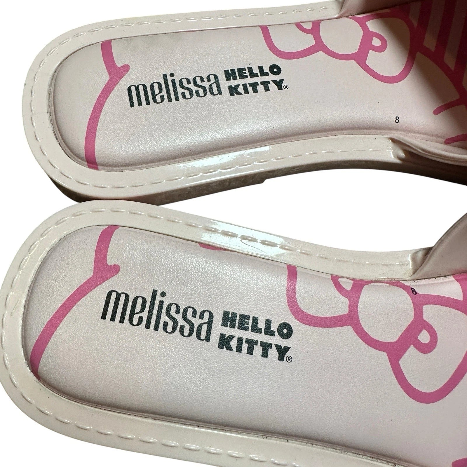 Melissa x Hello Kitty Pink Slide Sandals Women’s Size 9 US Collab Sanrio Kawaii