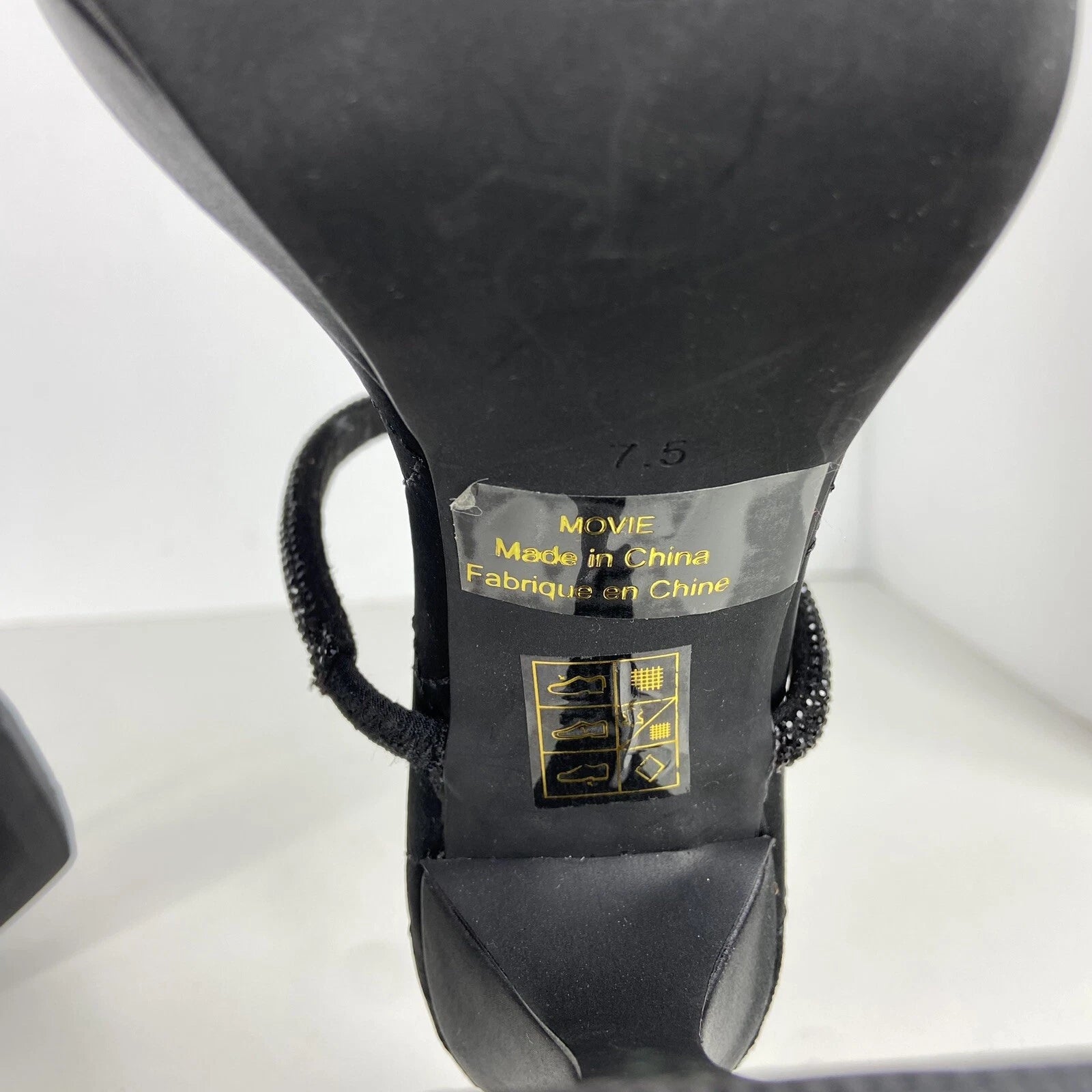 Jeffrey Campbell Movie Sz 7.5 Slide Sandal 5” Platform Heel 90's Vtg Style