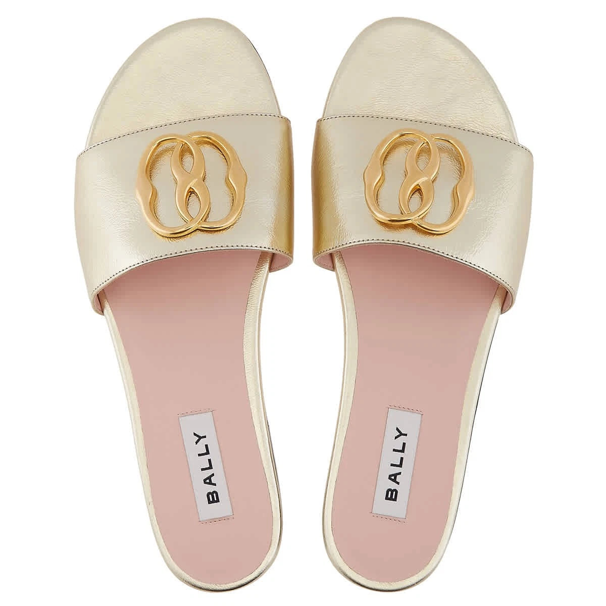 Bally Emblem-Plaque Leather Slides