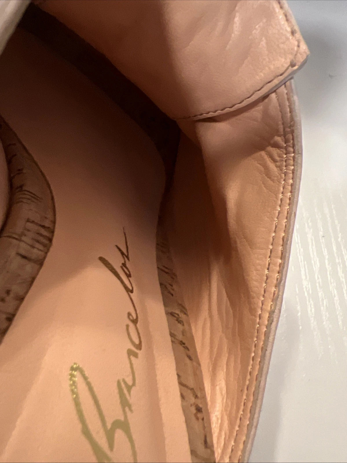 Luiza Barcelos 40 Platform Leather Mules Open Toe Slide Sandal Pink Leather Gold