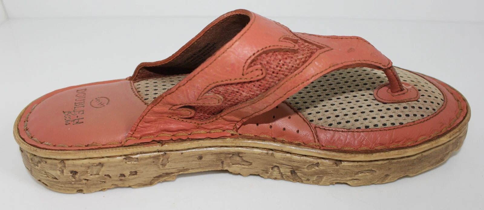 Double H Boots Womens Size 8 Slide Sandals Rose Western Style Leather DH585