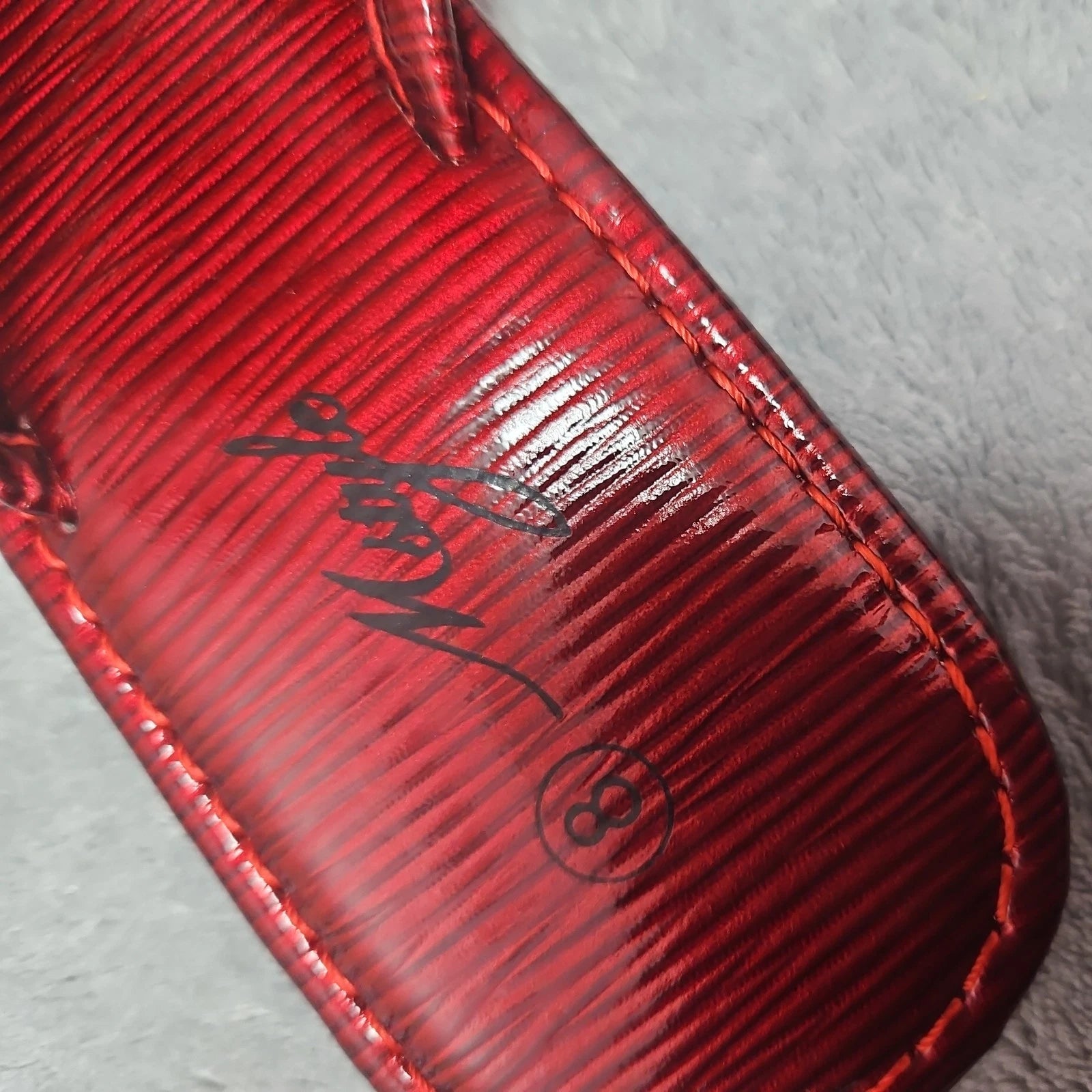 M Style Sandals Size 8 Red Flip Flops Women's Summer Shoes New