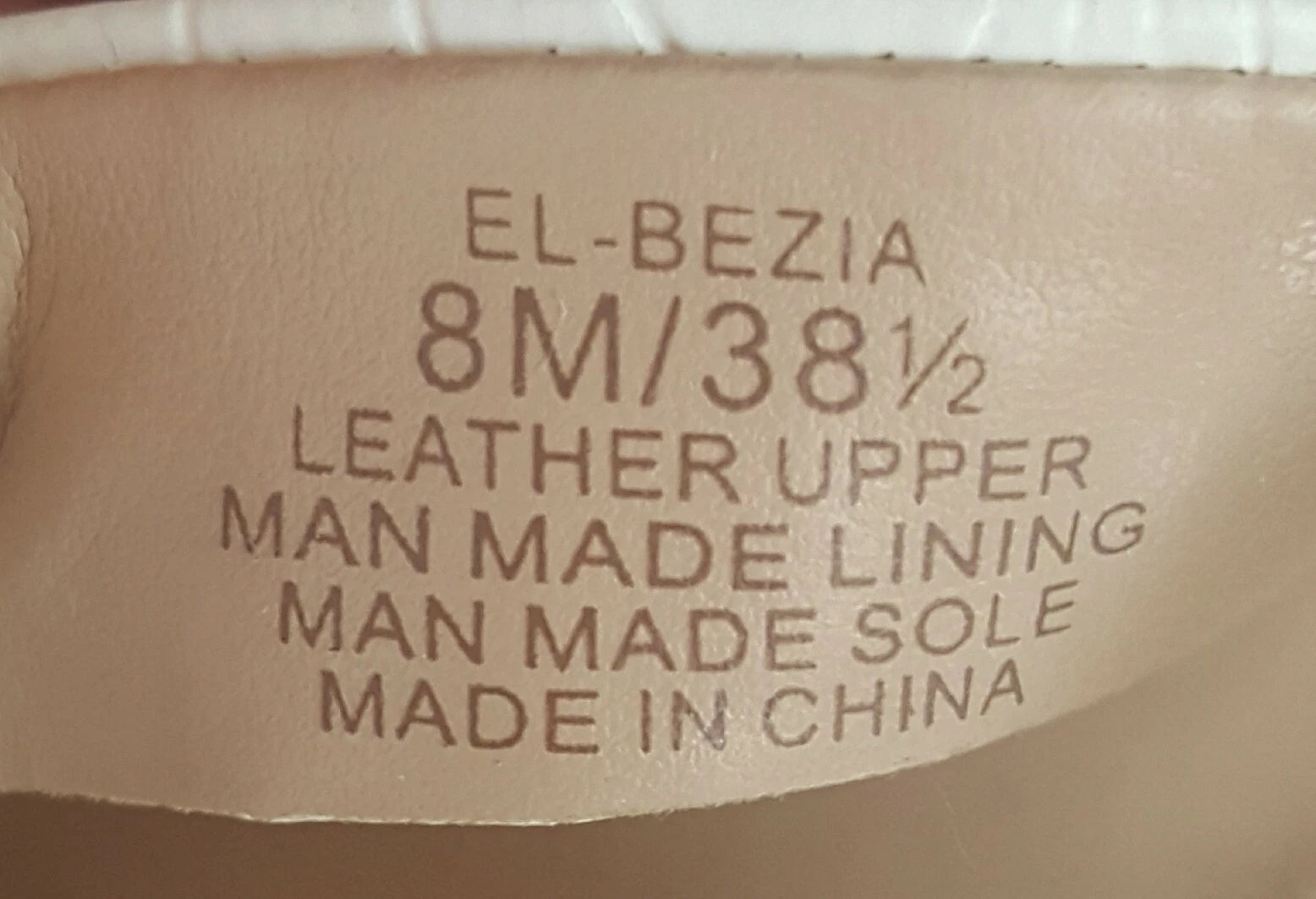 Essex Lane "El-Bezia" White Sandals w/Tortoise Style Heels Women's Size 8M NWB