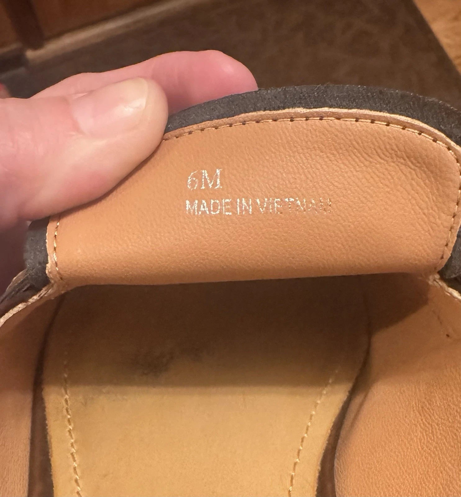 Lisa Vicky Gal Mule Walnut Brown Loafer Fall Style Size 6M