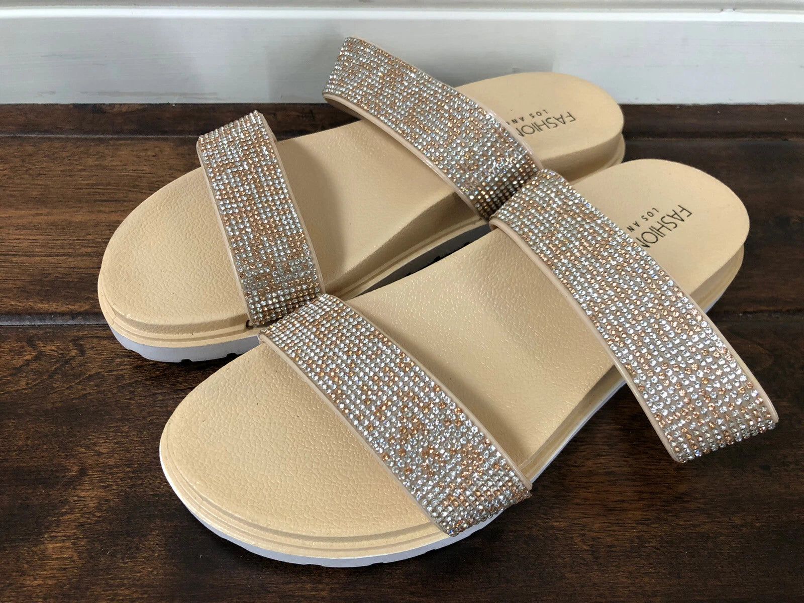 Fashionnova Womens Slide Mules Sandals US SIZE 8