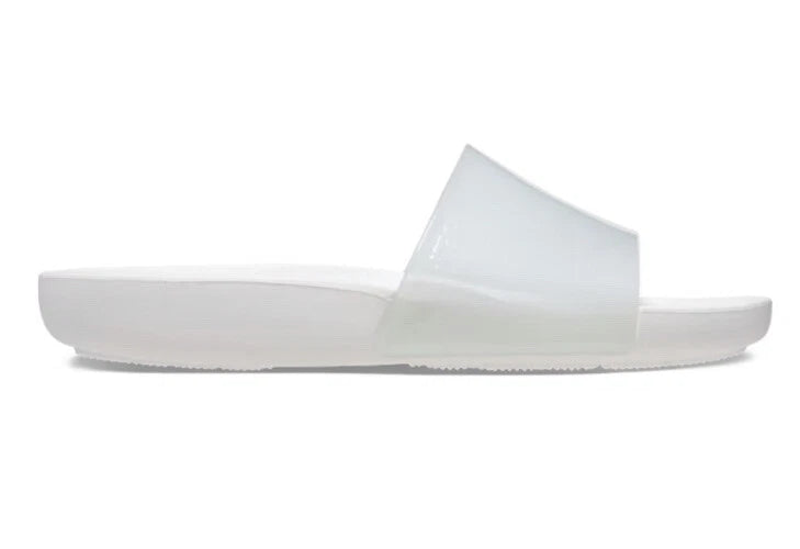 NWT Crocs Splash Glossy Slide White Sandals Size 5. Style 208538-100