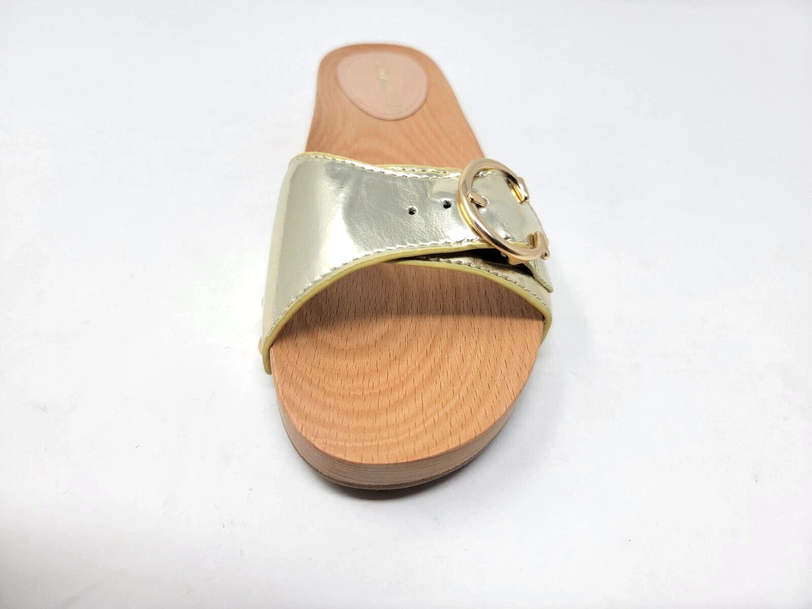 Coach Bleeker Gold Metallic Leather Sandal G5079 Size 7