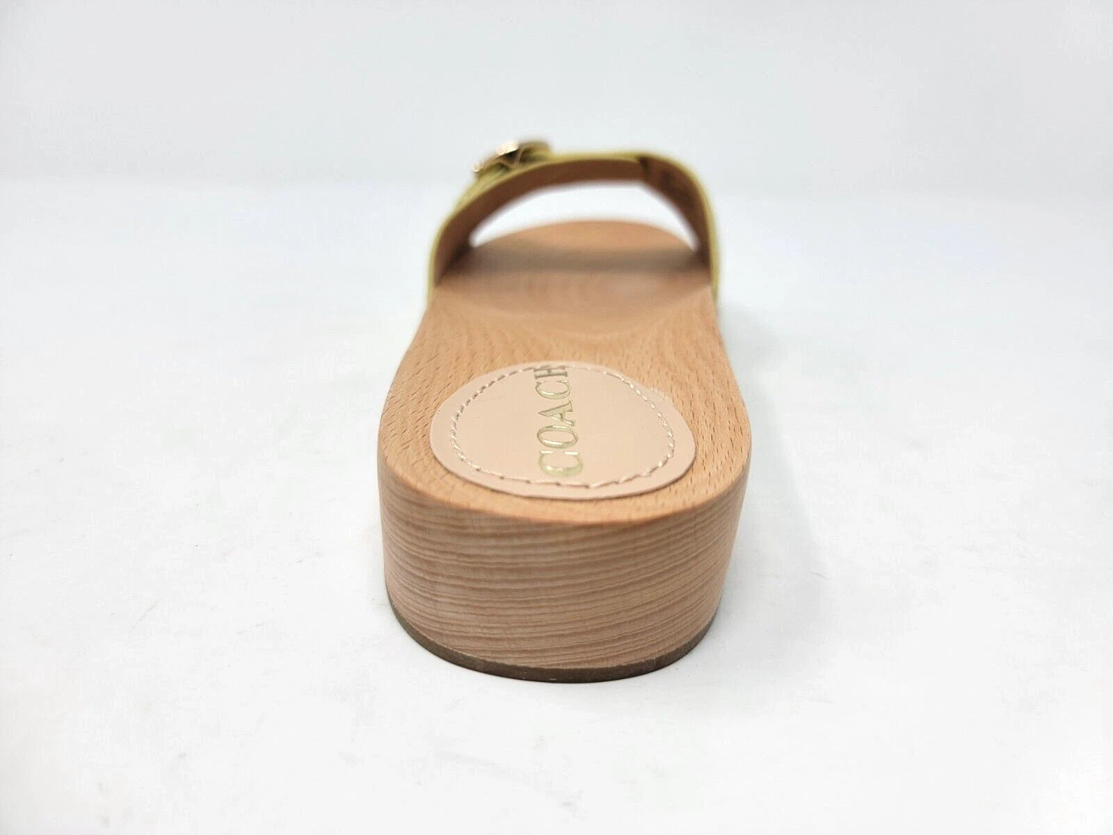 Coach Bleeker Gold Metallic Leather Sandal G5079 Size 7