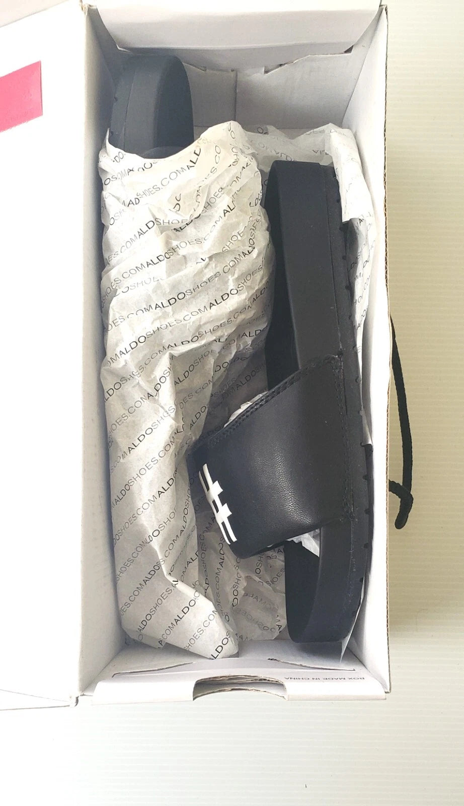 New Womens Aldo Black Slides Size 6 # @ Style TARNOFF-96