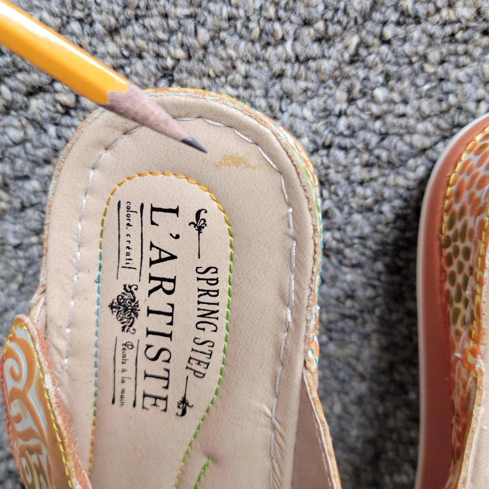 L'Artiste By Spring Step Women's Caiman Slide Sandal  EU 41 US 9.5-10