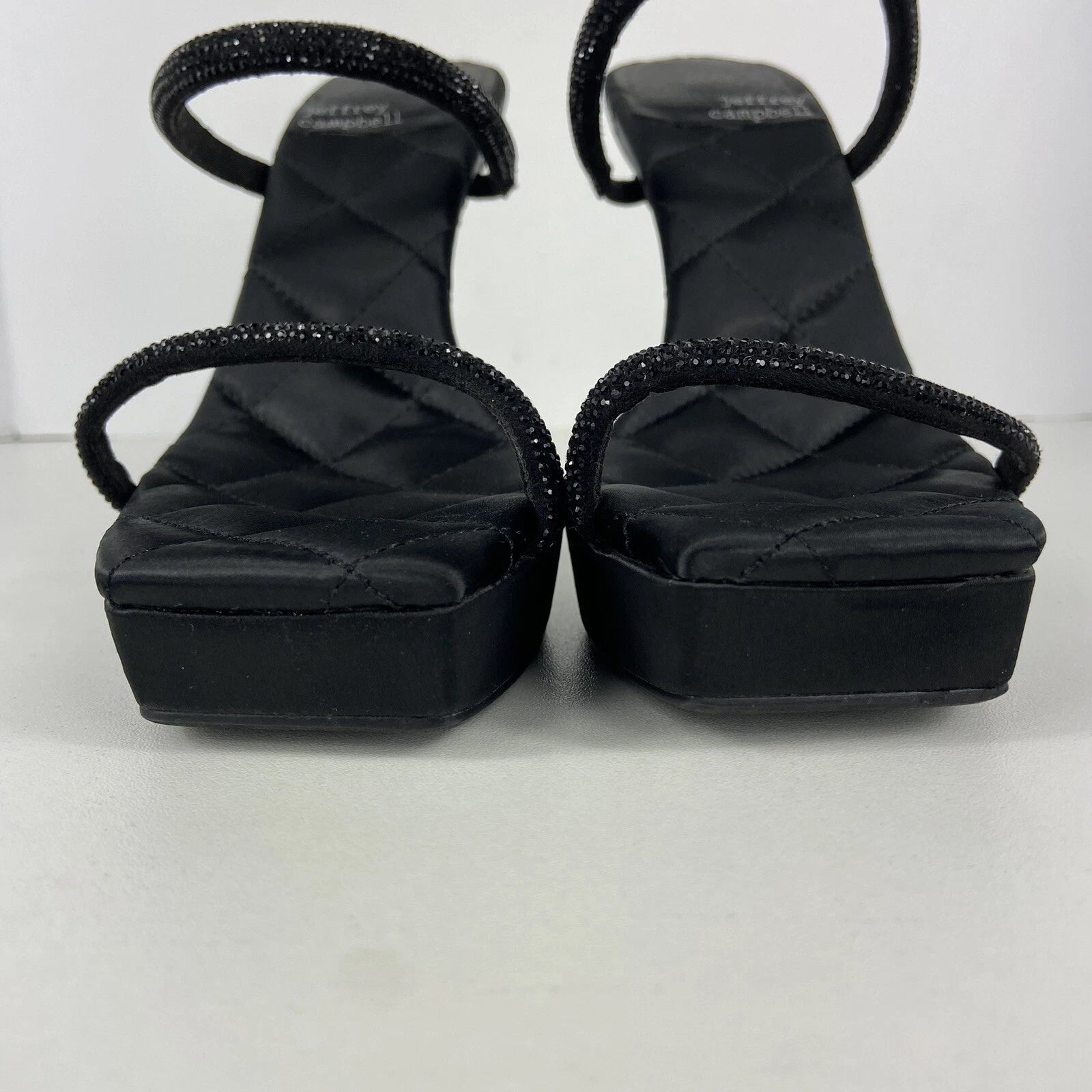 Jeffrey Campbell Movie Sz 7.5 Slide Sandal 5” Platform Heel 90's Vtg Style