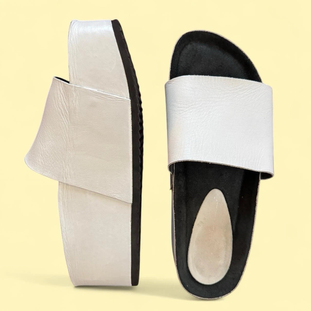 Fashion Platform Sandals - White - comfortable