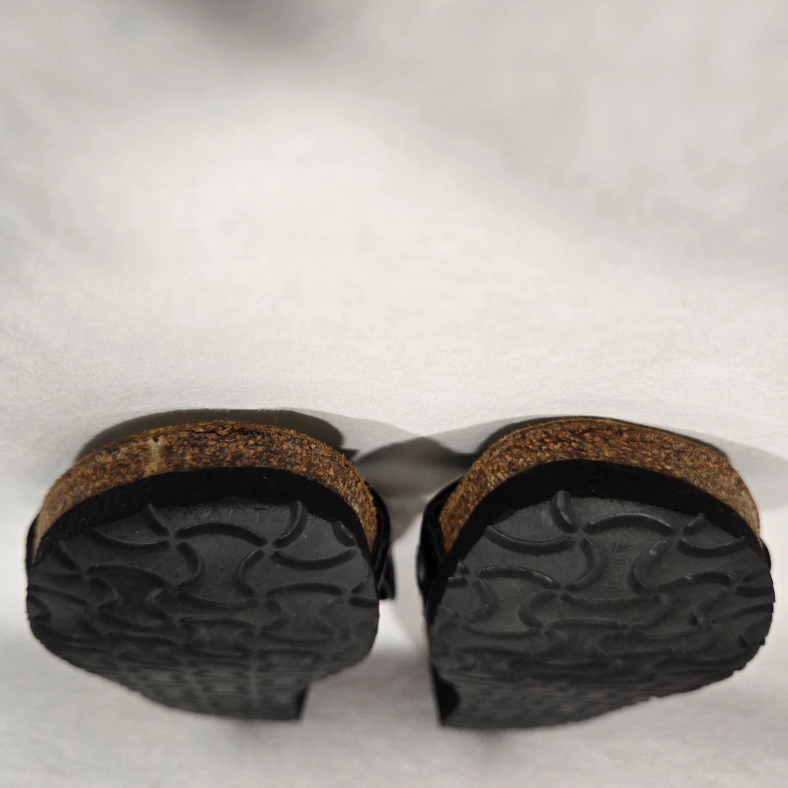 NOAT Ashley Rhinestone Adjustable Gore BLACK Leather Sandals Women's Size 8-8.5.