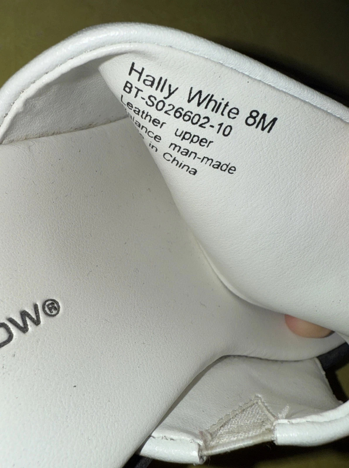 Croft & Barrow Womens Hally Size 8 White Leather Slide Chunky Sandals y2k Style