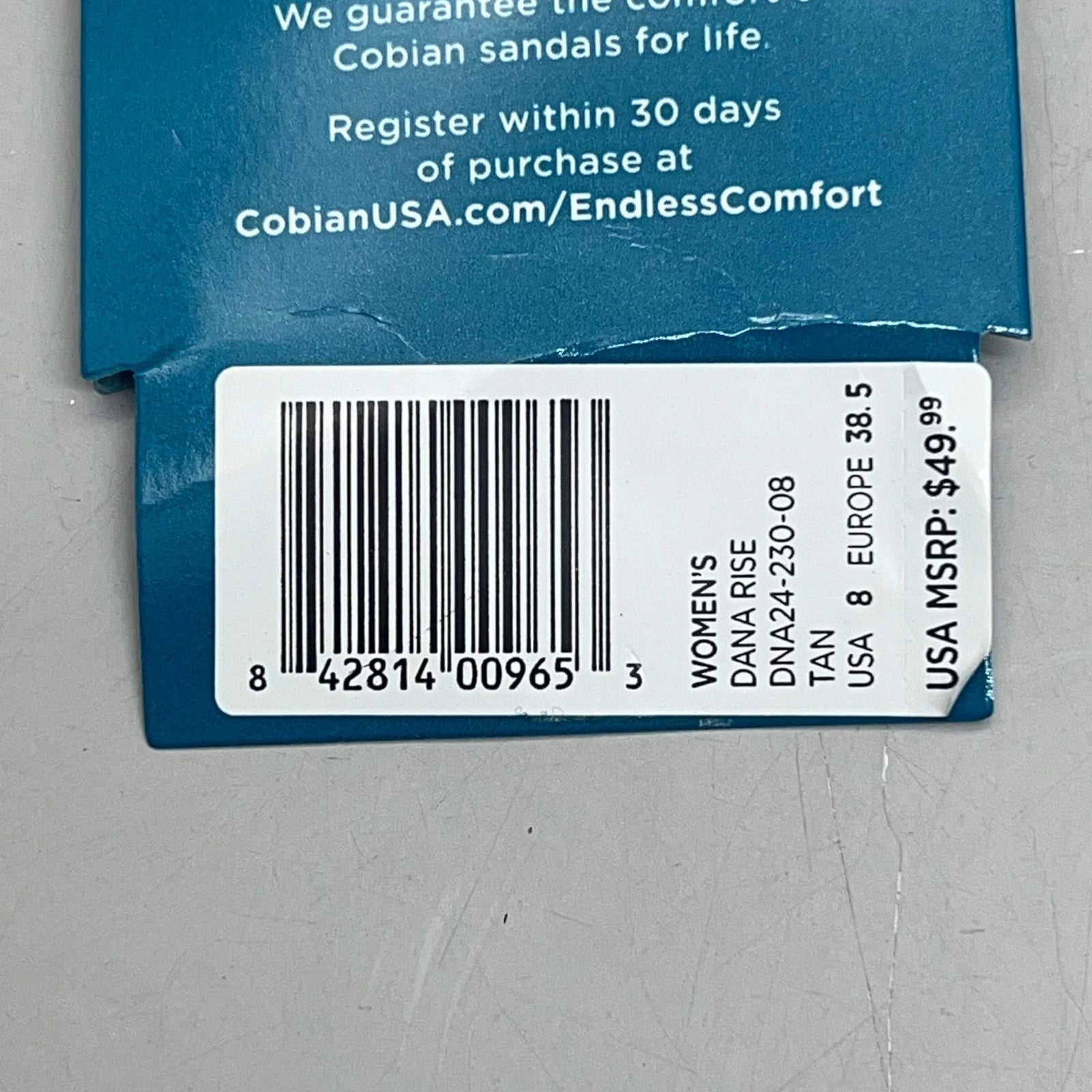 COBIAN Dana Rise Elevated Flatform Style Slide Women's Sz 8 Tan DNA24-230-08