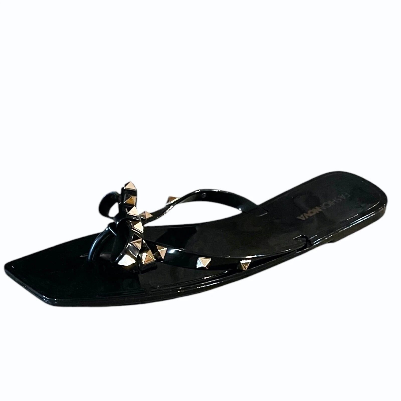 Fashion Nova Womens Black Sandals Size 10 New