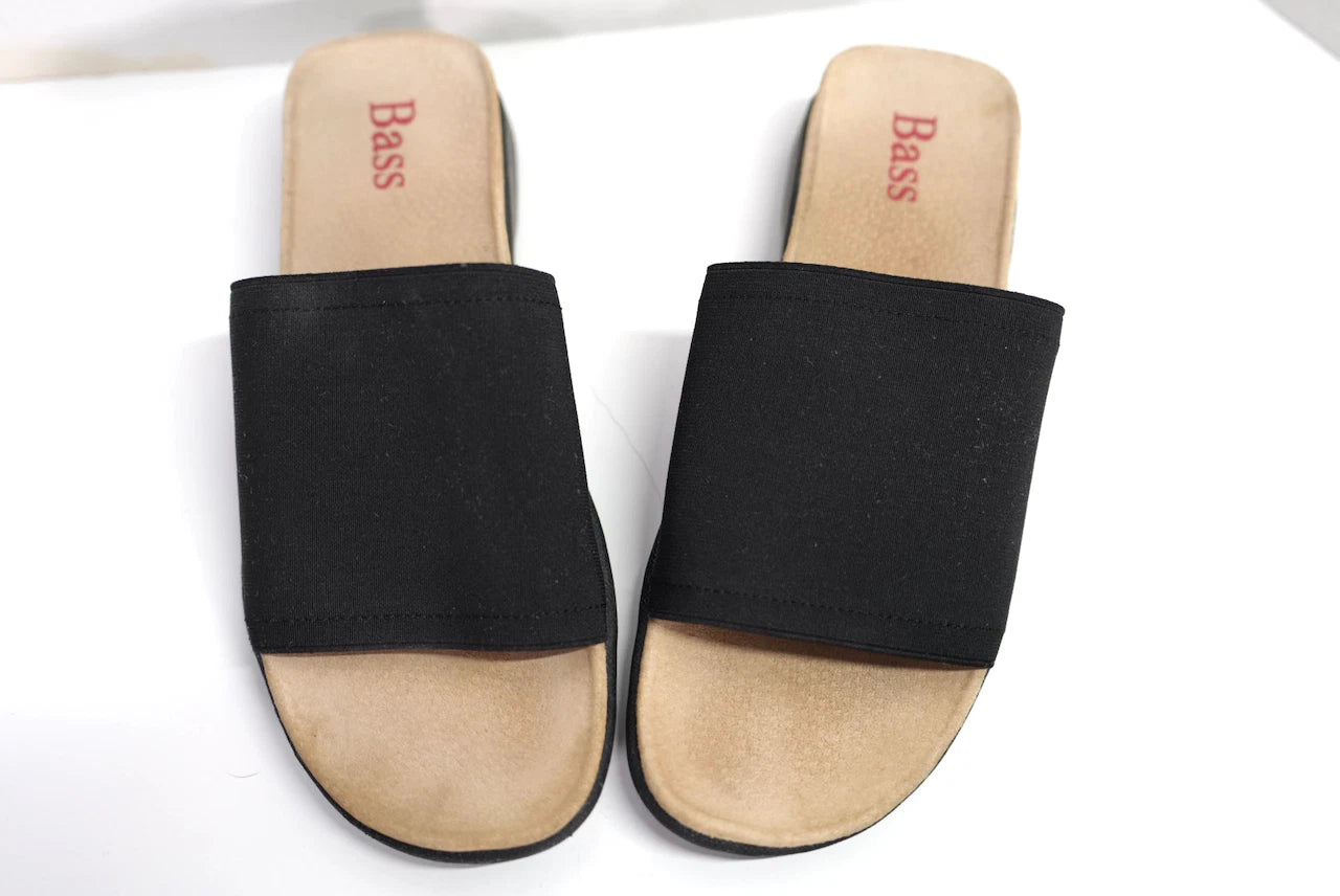 Women's Bass Laila Slide Style Sandals, Color: Black, Size: 10