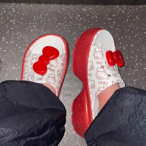 Crocs x Hello Kitty Stomp Slide White Red / Express / Fashion / Accessories