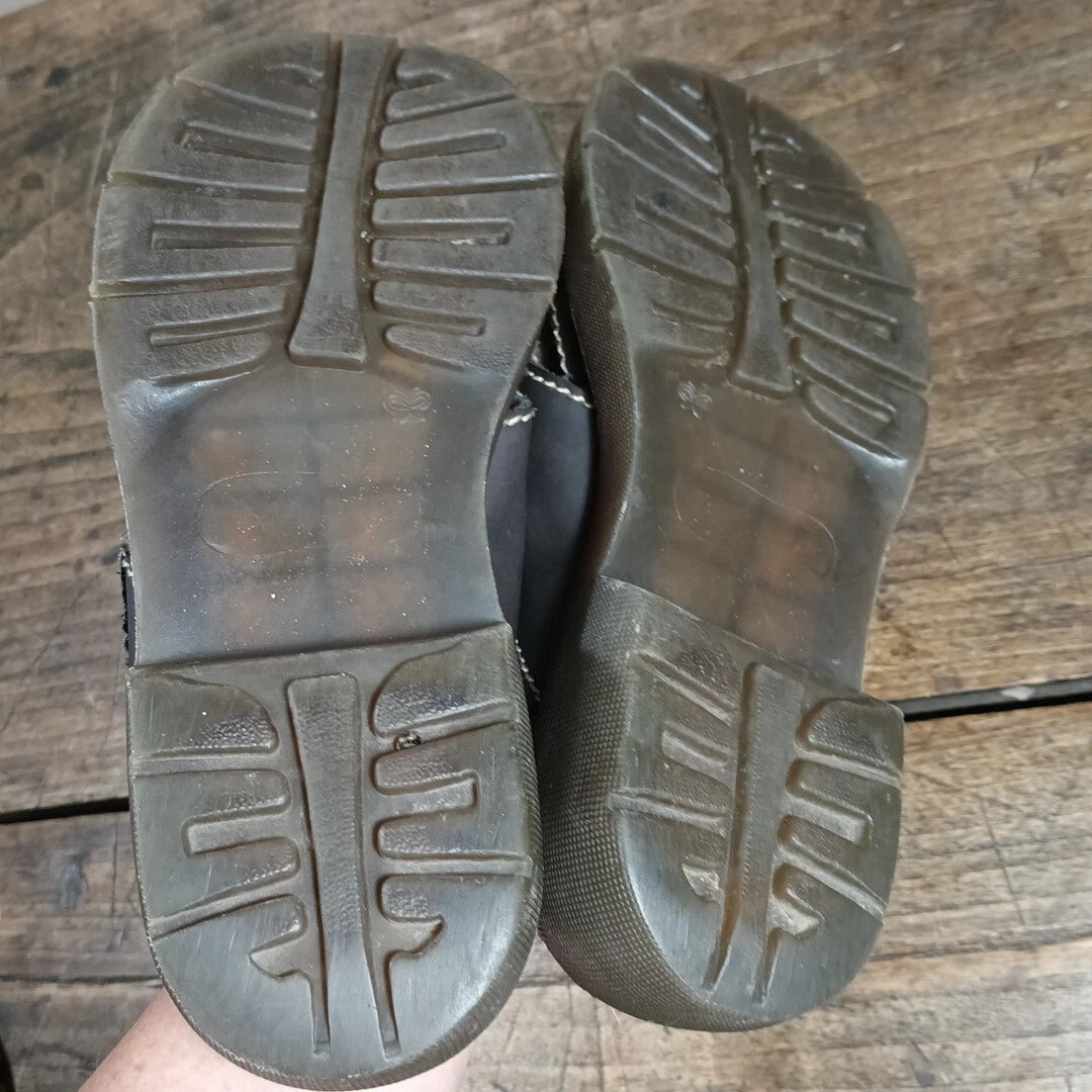 Fashion Bug Womens Sz 8.5 Sandals Slide Shoes Y2K Brown Vintage Chunky GRUNGE