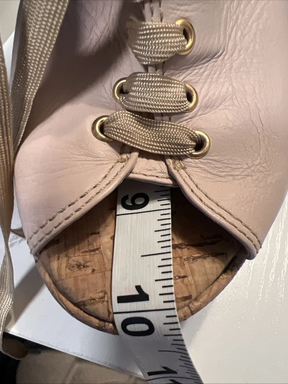 Luiza Barcelos 40 Platform Leather Mules Open Toe Slide Sandal Pink Leather Gold