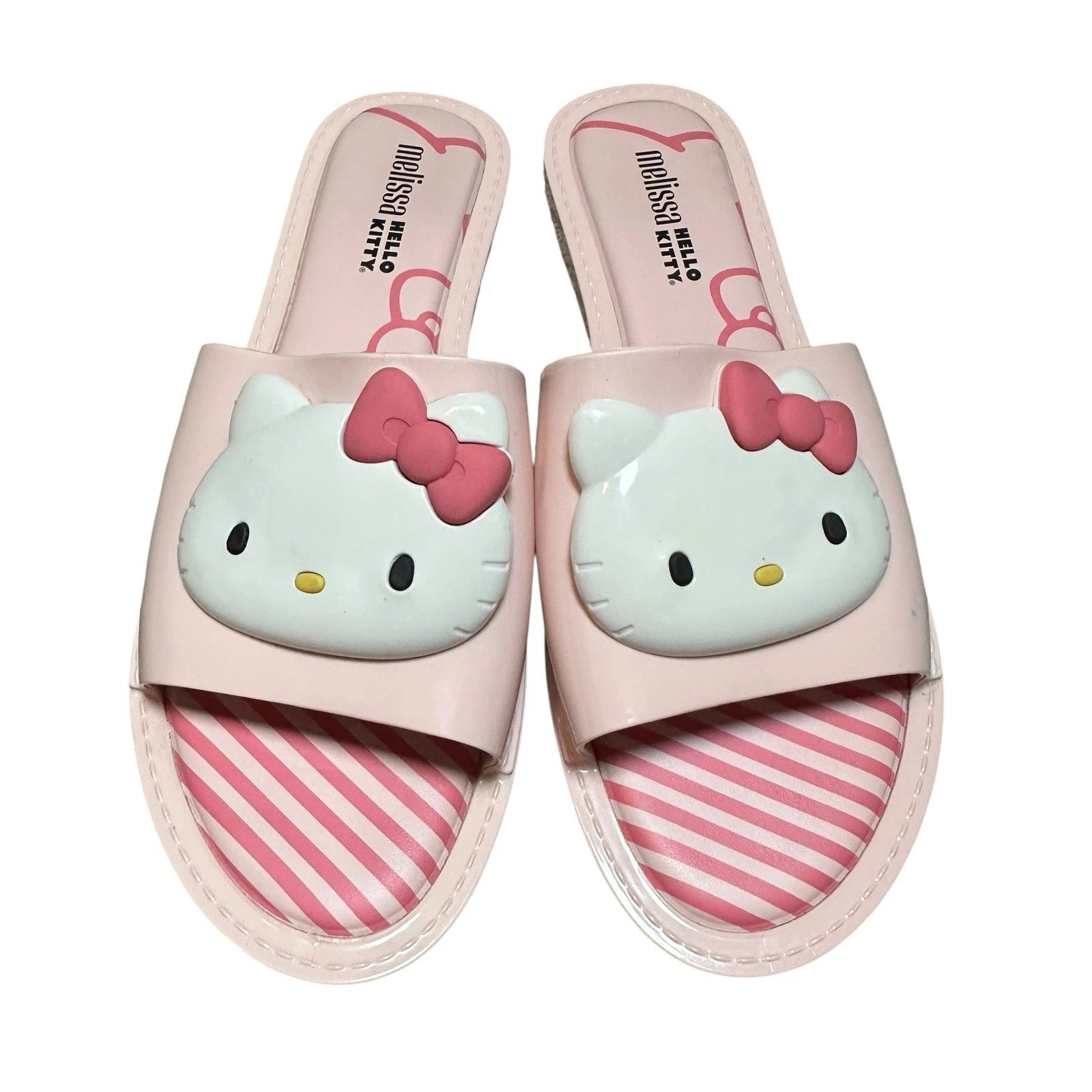 Melissa x Hello Kitty Pink Slide Sandals Women’s Size 9 US Collab Sanrio Kawaii