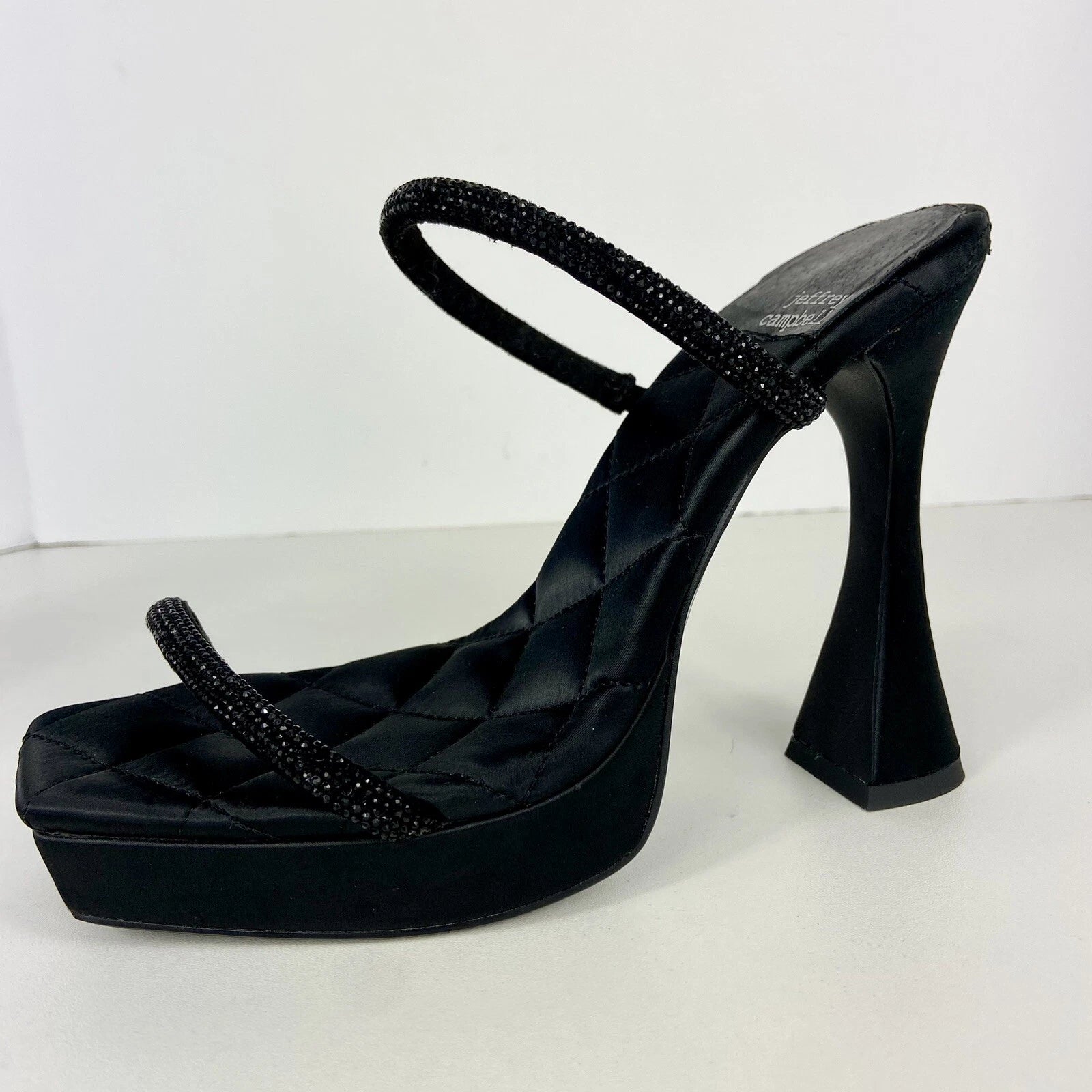 Jeffrey Campbell Movie Sz 7.5 Slide Sandal 5” Platform Heel 90's Vtg Style