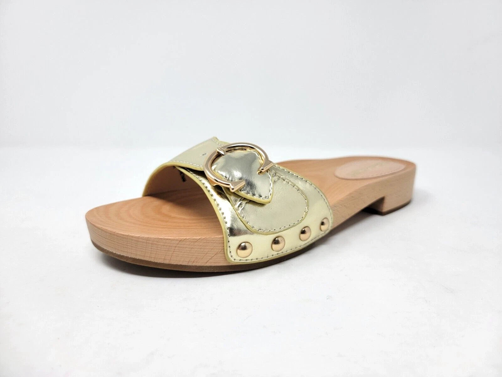 Coach Bleeker Gold Metallic Leather Sandal G5079 Size 7