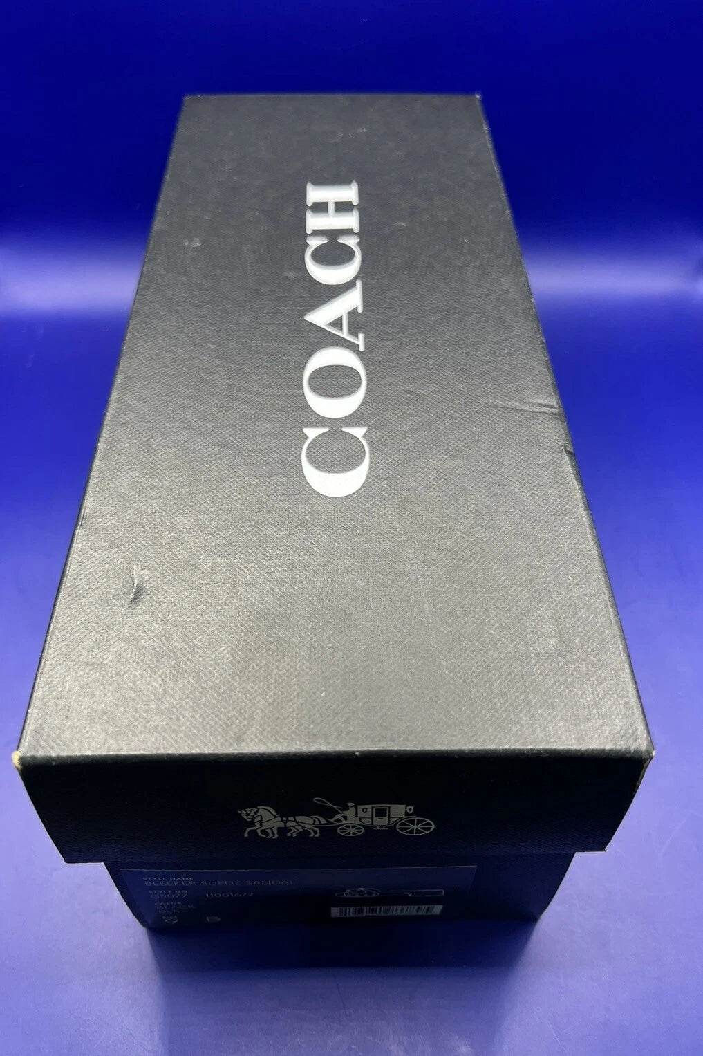 COACH Bleeker Suede Sandal Size 9B Black