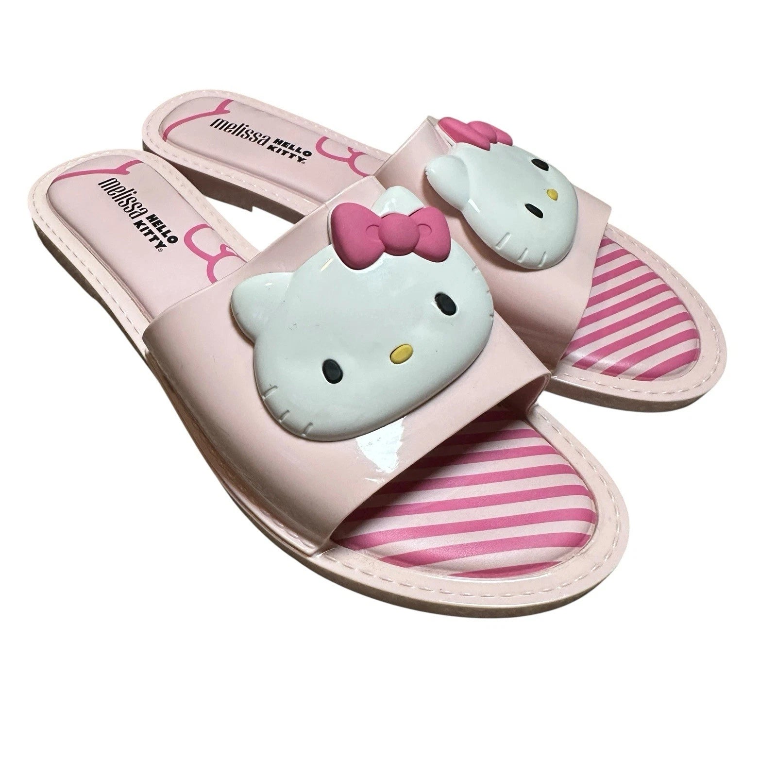 Melissa x Hello Kitty Pink Slide Sandals Women’s Size 9 US Collab Sanrio Kawaii