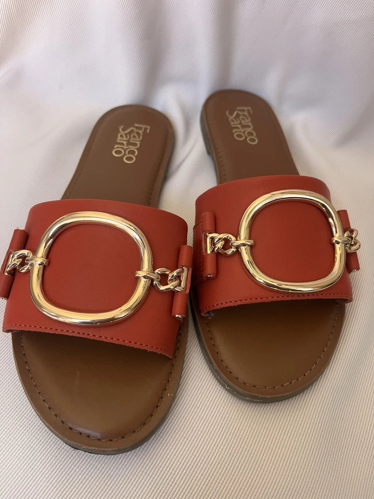 franco sarto sandals 7 womens  Pre-owner Color Orange