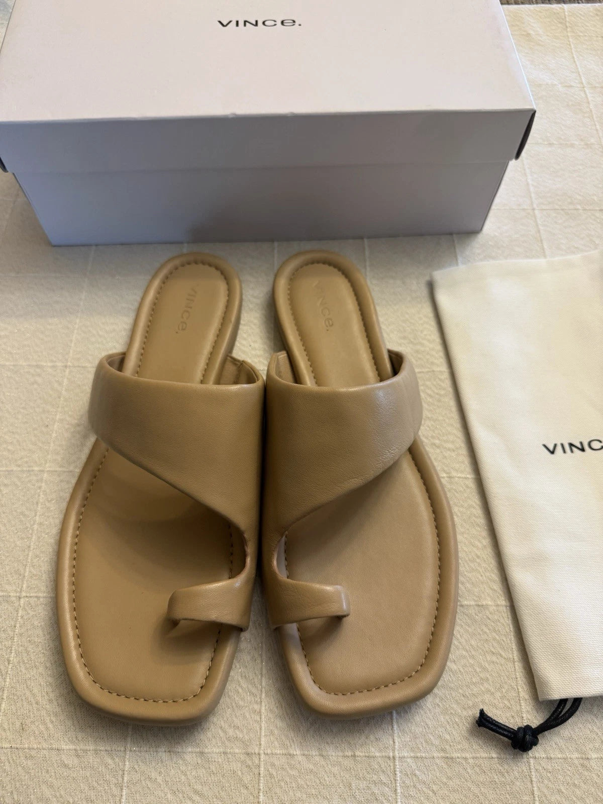 Vince Dawn Flat Slide Sandals Size 9 $200