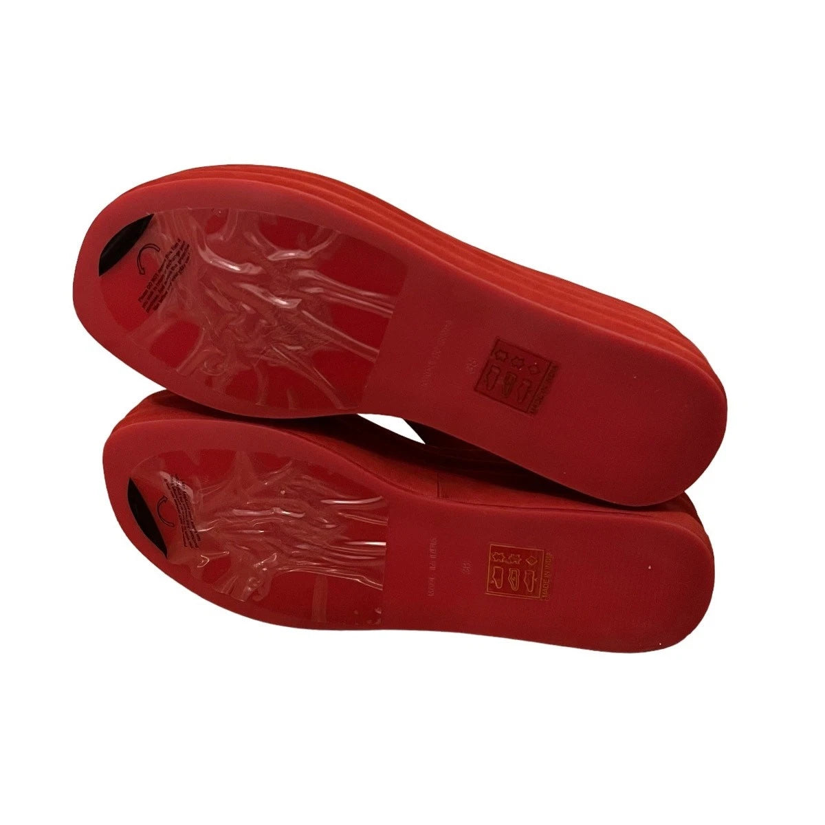 Free People Haven Thong Platform Sandal Flame Red Women's Sz EU 38 US 8 NEW