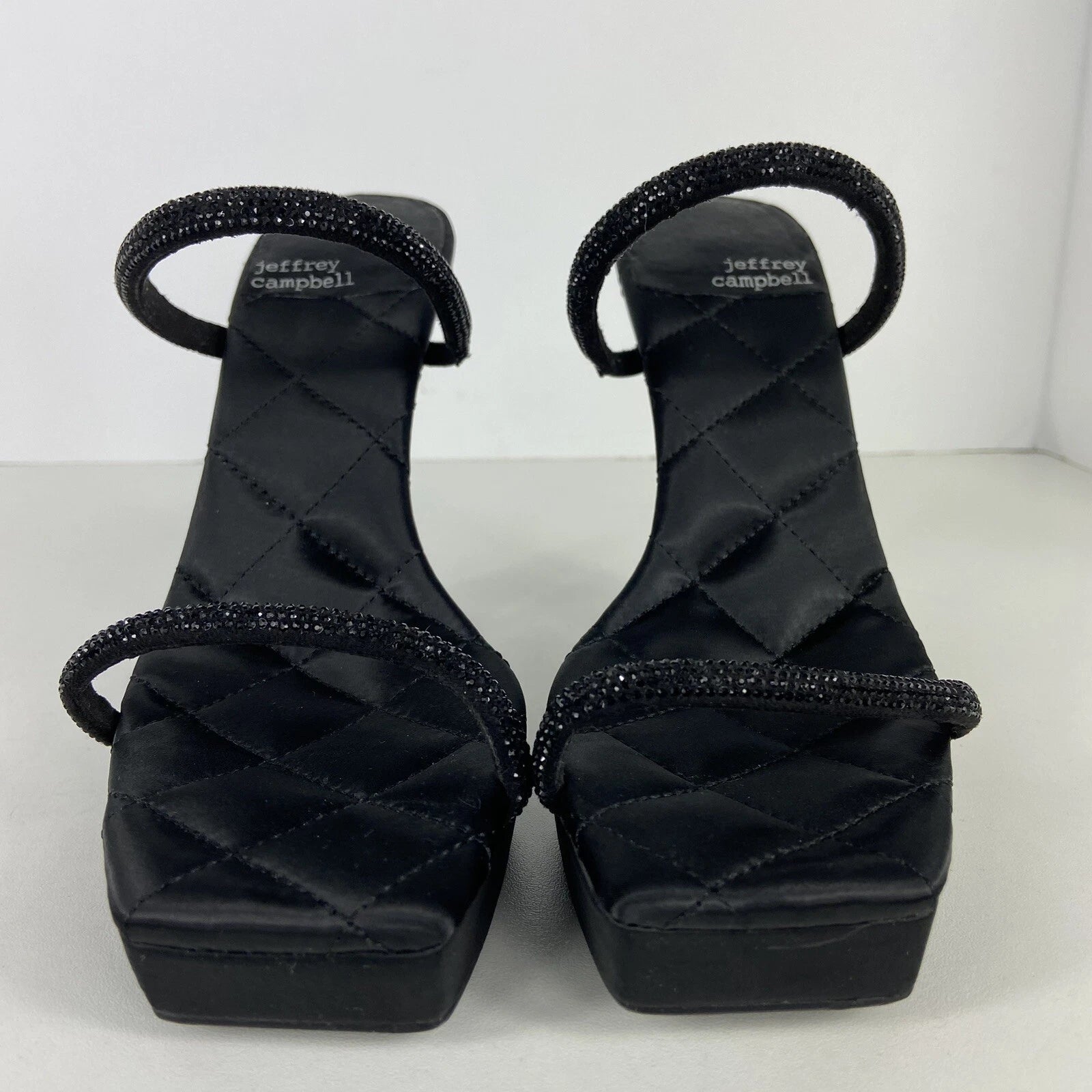 Jeffrey Campbell Movie Sz 7.5 Slide Sandal 5” Platform Heel 90's Vtg Style