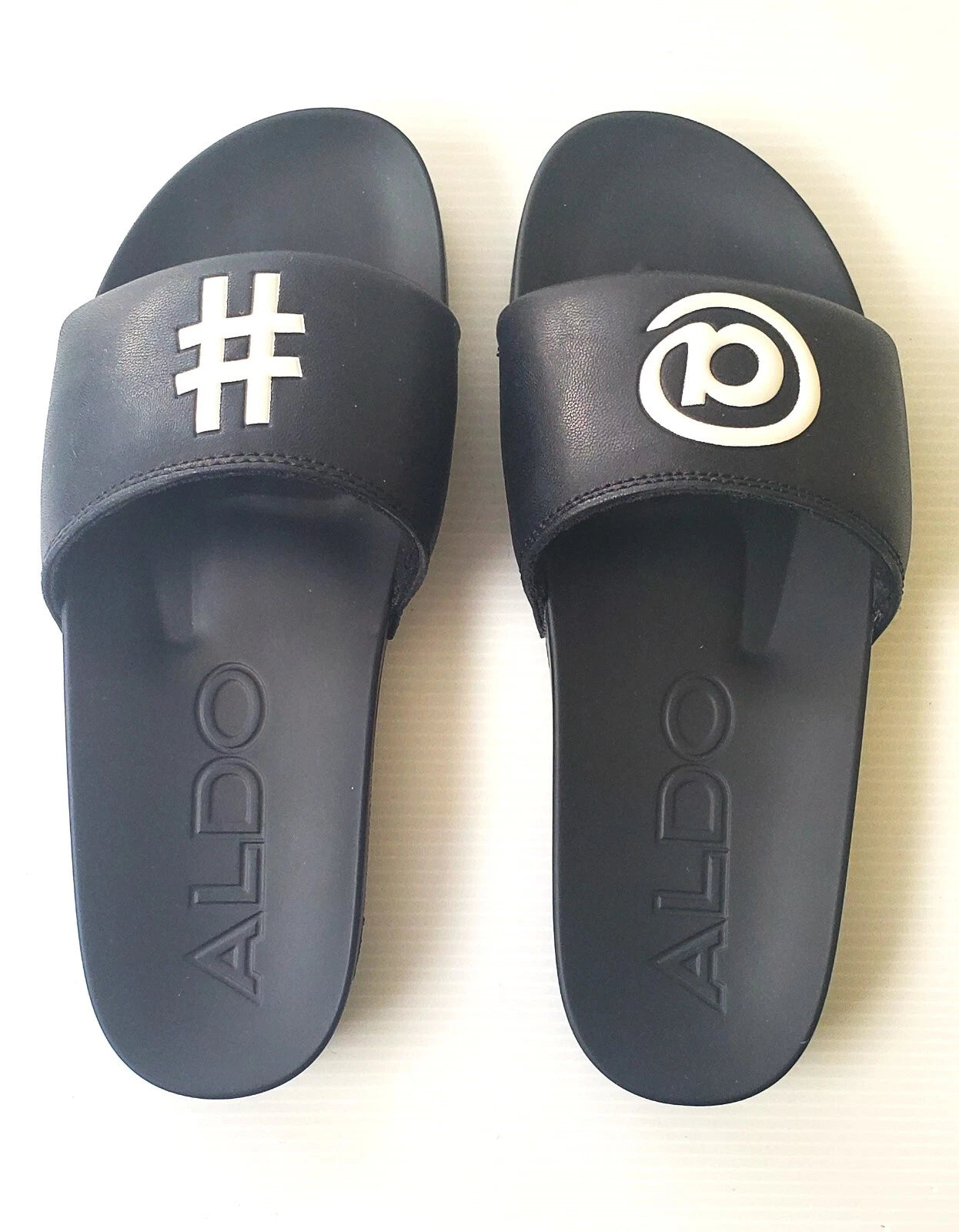 New Womens Aldo Black Slides Size 6 # @ Style TARNOFF-96