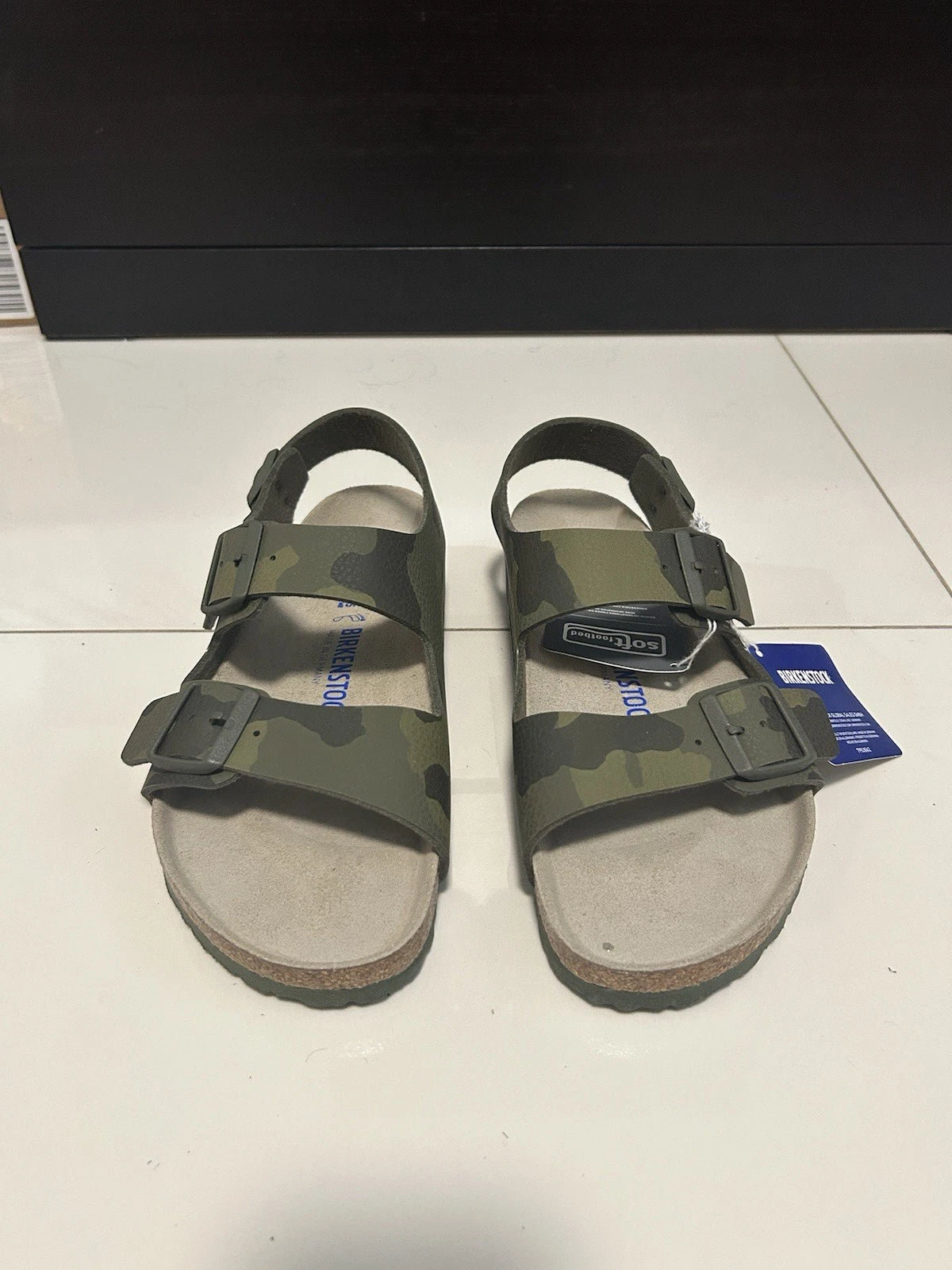 Birkenstock BS Arizona Birko-Flor Desert Soil Camo Green Sandal US M8/ W10