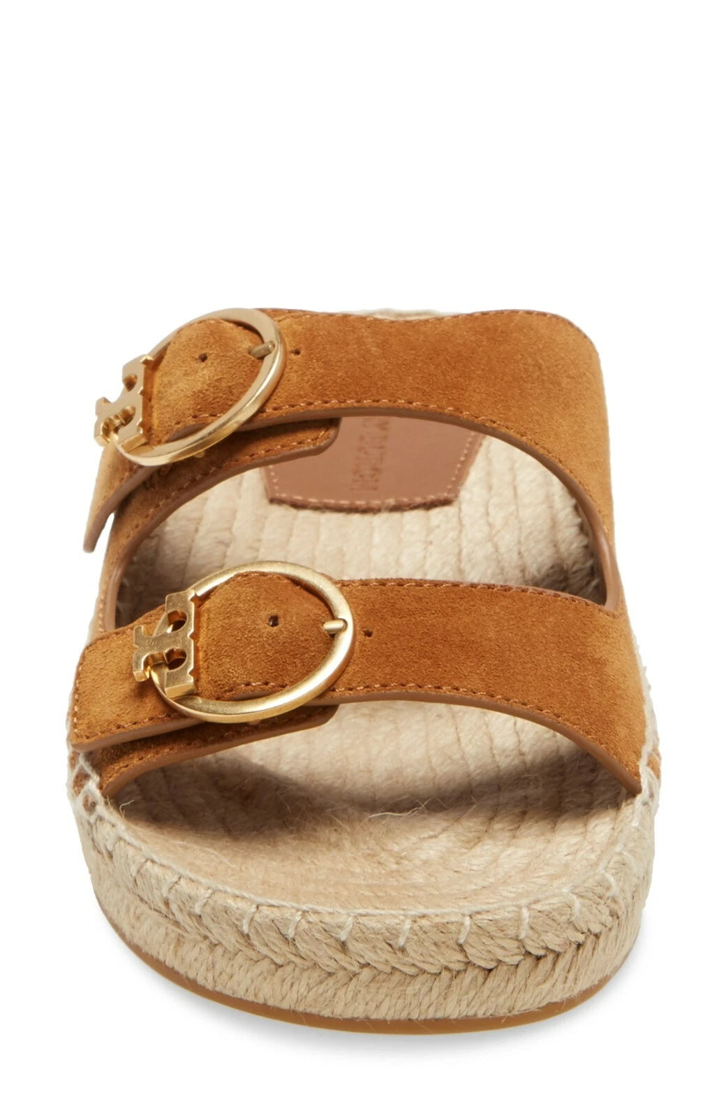 NEW Tory Burch Selby Two-Band Espadrille Slide Sandal in Rhum Size 7, 8, 9.5