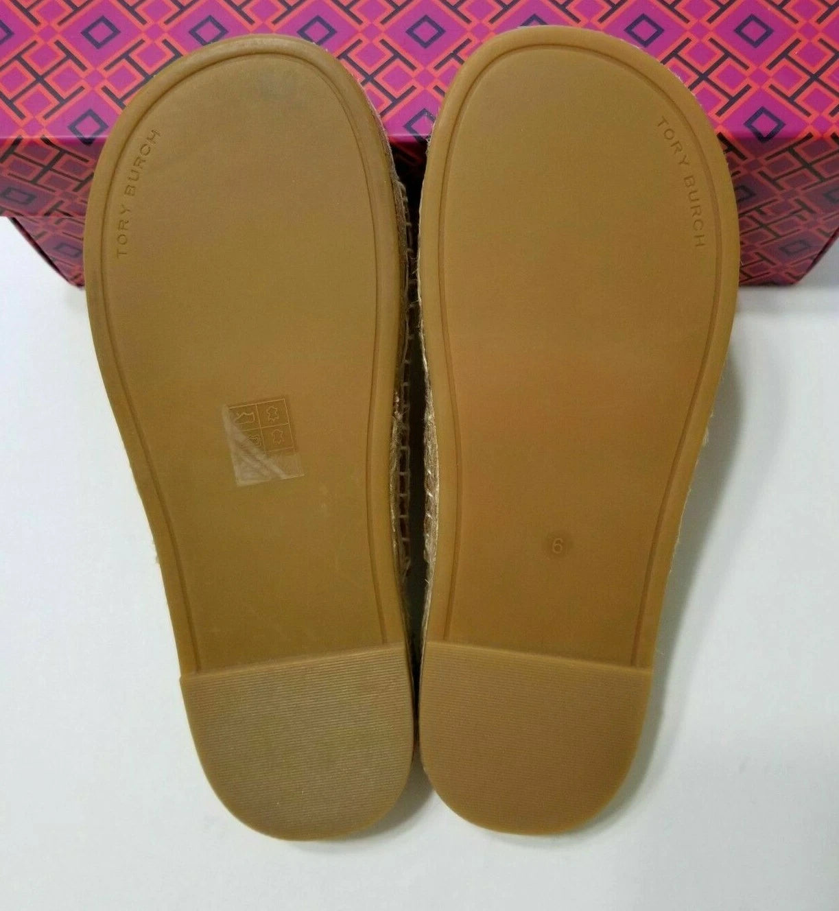 NEW Tory Burch Selby Two-Band Espadrille Slide Sandal in Rhum Size 7, 8, 9.5