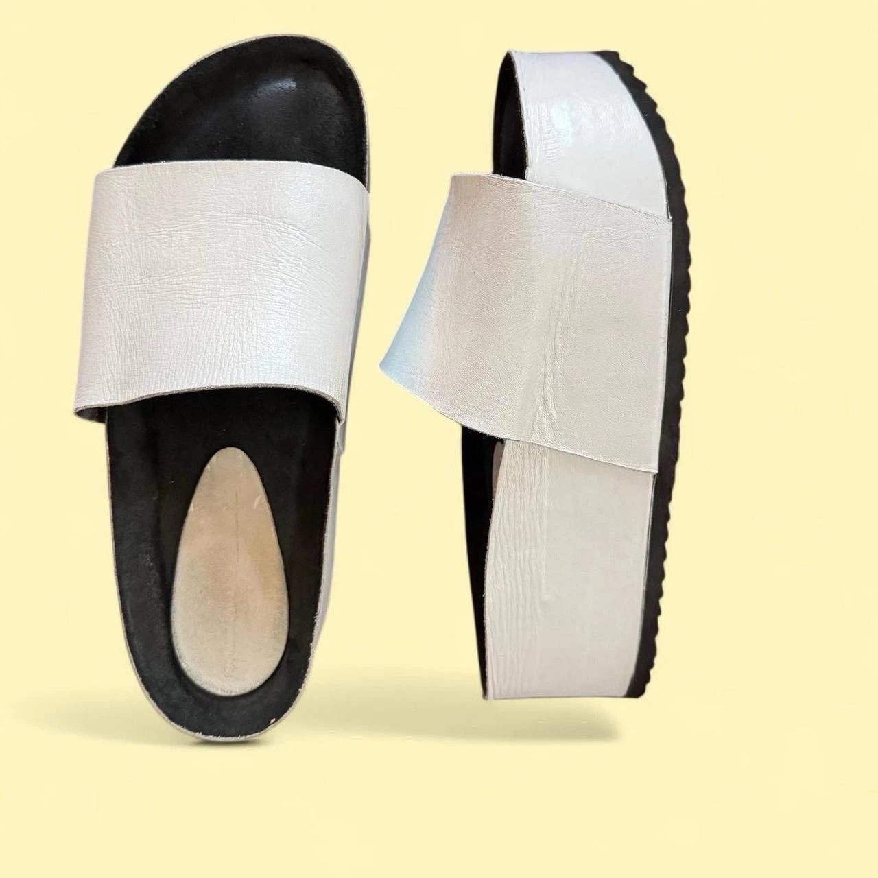 Fashion Platform Sandals - White - comfortable