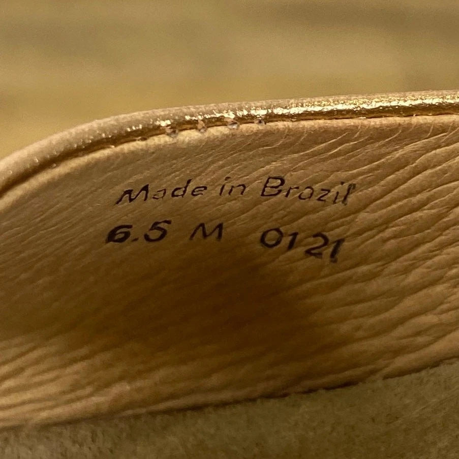 JACK ROGERS Dorothy Slide Sandals Womens Sz 6.5 Knotted Bow Rose Gold Slip On