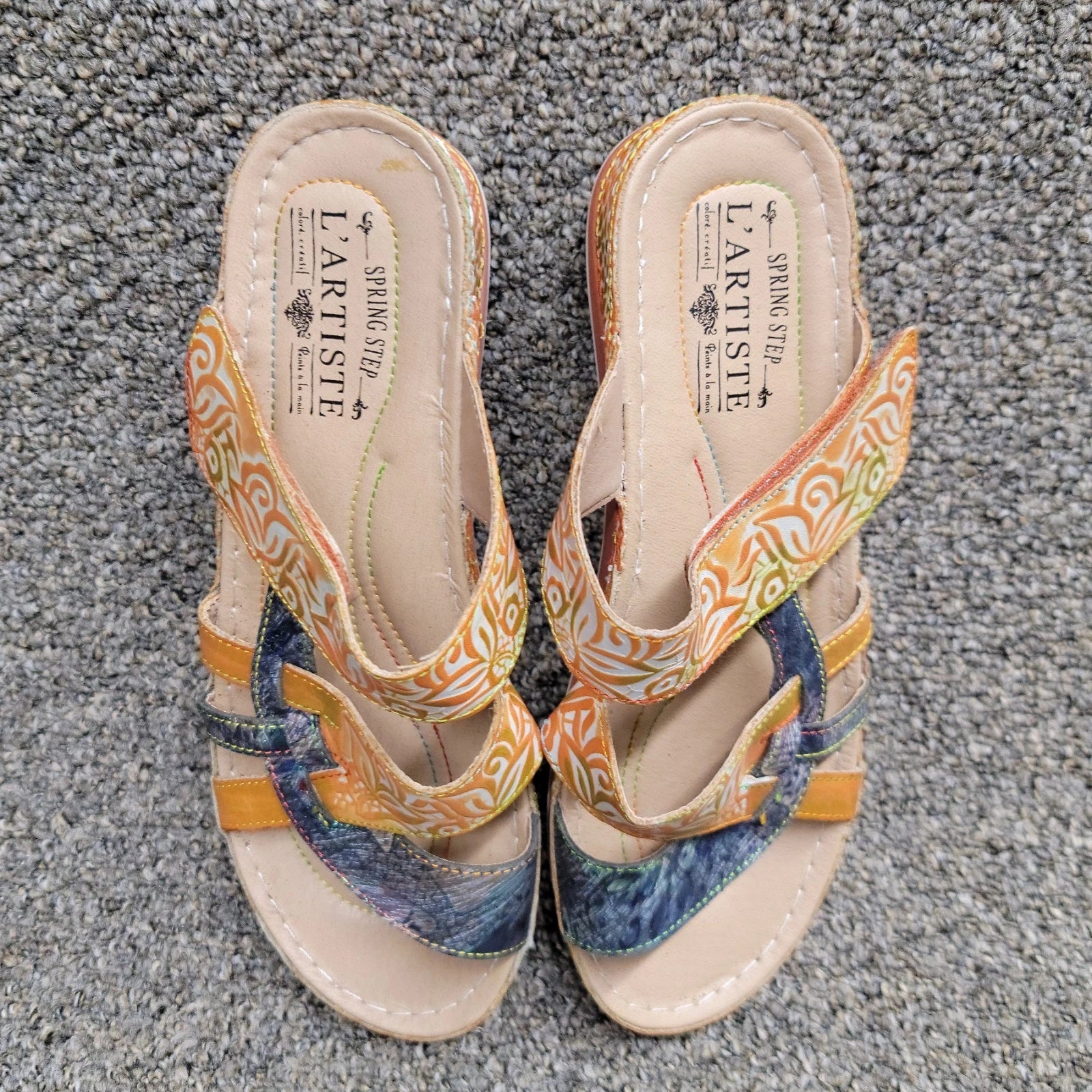 L'Artiste By Spring Step Women's Caiman Slide Sandal  EU 41 US 9.5-10