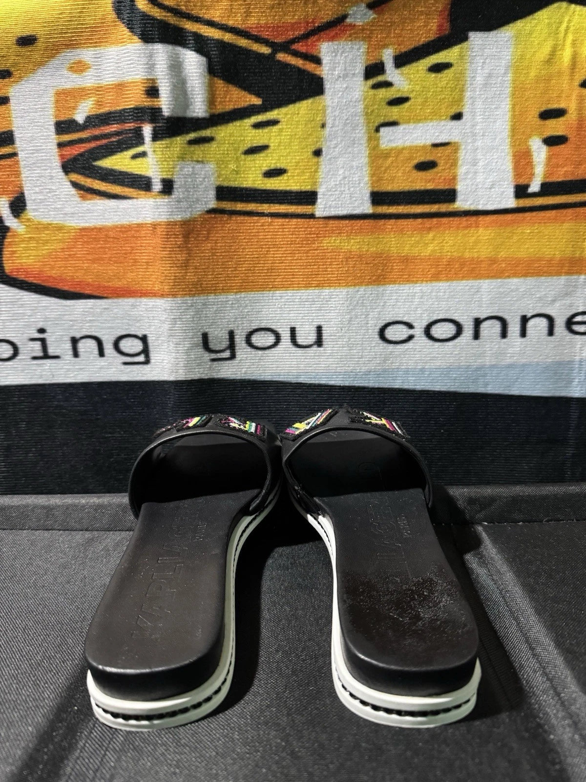 Karl Lagerfeld Paris Jaxine Embellished Platform Sandals Women’s Size 7.5 M