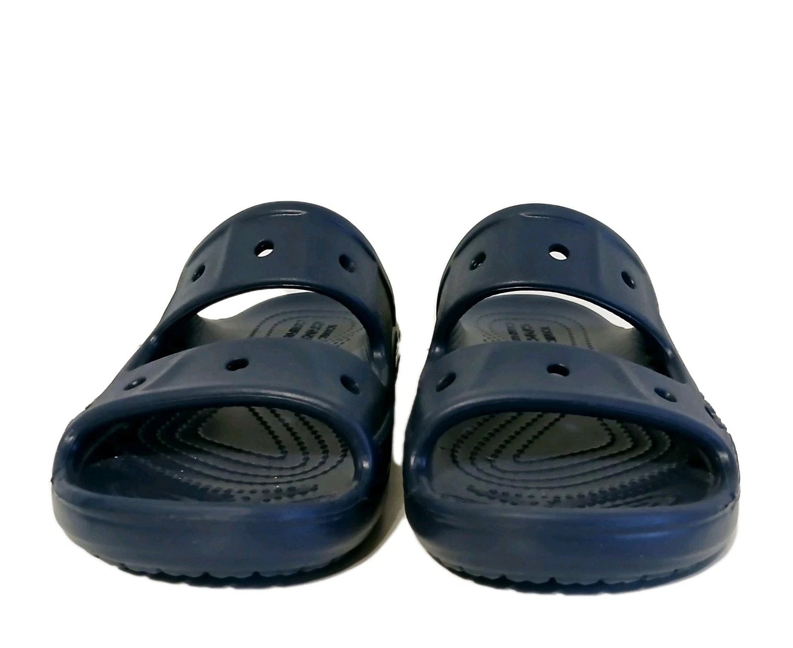 Crocs Baya Two-Strap Slide Unisex Women's 8 / Men's 6 Open Toe Sandals Blue